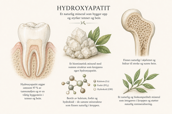 Hydroxyapatite enkelt forklart 🦷