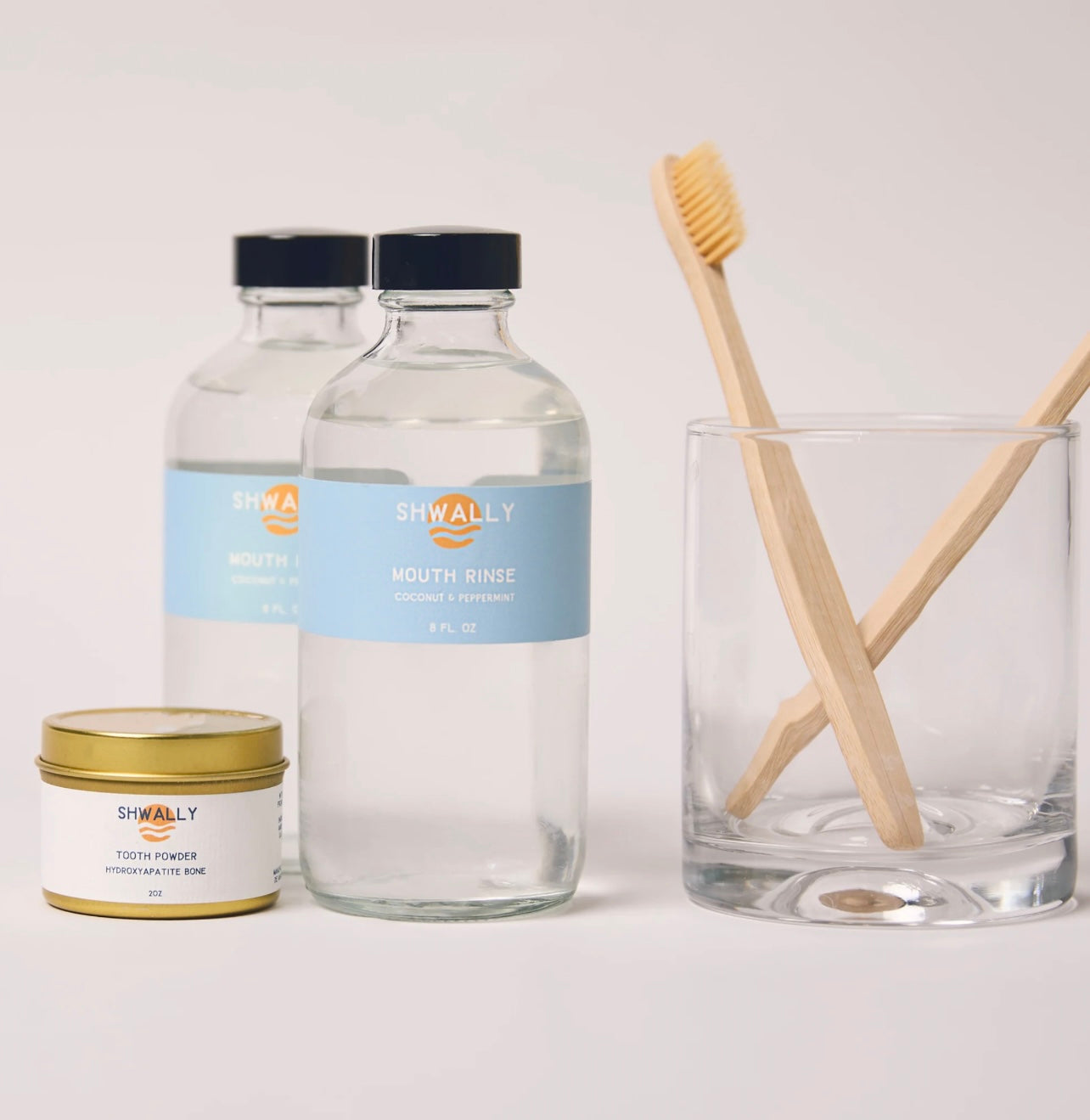 Shwally kokosbasert munnskyll med peppermynte – 8 oz